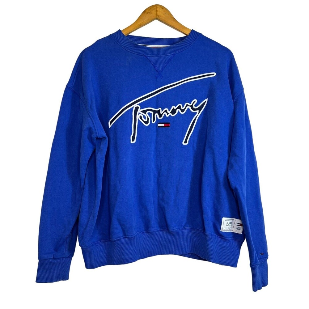 Tommy Hilfiger Mens Pullover Y2K Sweater Size Medium